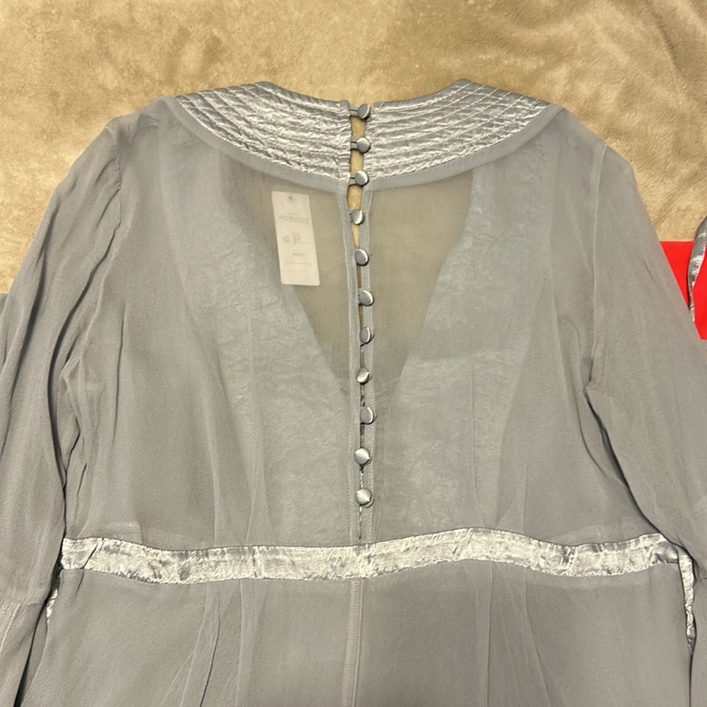 Anthropologie Ghost London Bell Sleeve Cottagecore Dress - SP - Picture 5 of 8